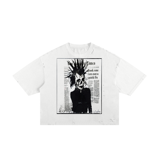 Thire' Article Classic Frayed Boxy Tee (crop)
